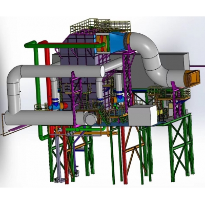 廢氣焚燒余熱利用系統